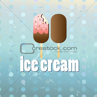 poster with ice cream