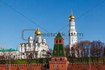 Moscow Kremlin Wall and Ivan the Great Bell Tower, Russia