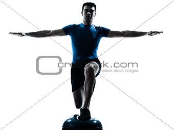 man exercising workout fitness posture