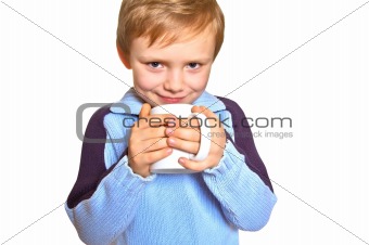 Boy with a cup