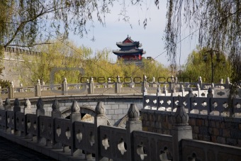 City Wall and Tower, Qufu, Shandong Province, China