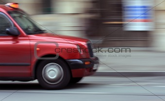 London cab speed blur