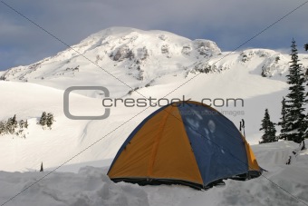 Tent On Mt. Rainier