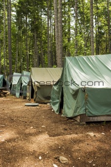 Tents At Summer Camp