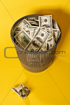thrown out money