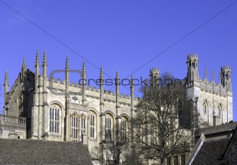 university of oxford, christ church cathedral steeple