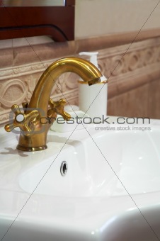 faucet from bronze