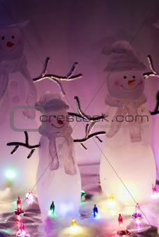 Glowing Snowmen