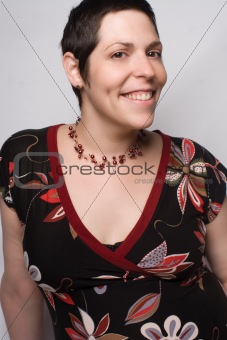 Pregnant women with great big smile