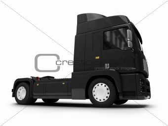 Bigtruck isolated black front view 