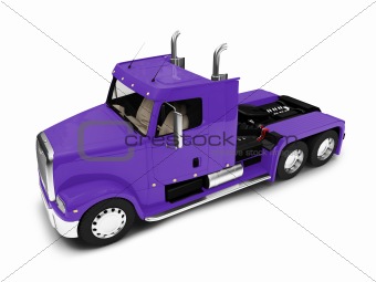 Bigtruck isolated blue front view
