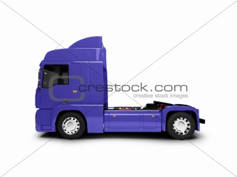 Bigtruck isolated blue side view