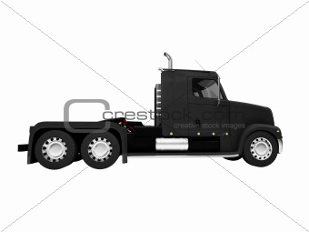 Bigtruck isolated front side view