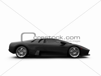 Ferrari isolated side view
