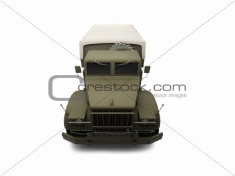 isolated big car front view 05