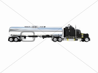 isolated big car side view