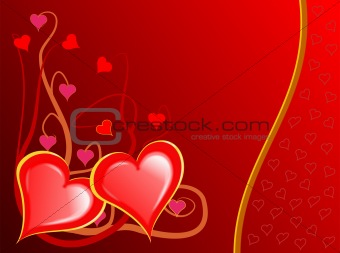Valenties Day Hearts Background