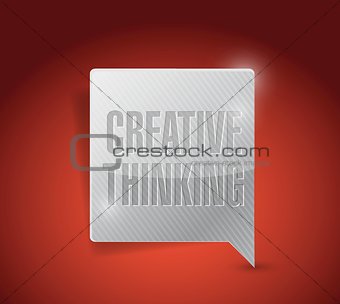 creative thinking message illustration