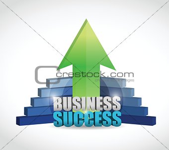 unique business success graph illustration