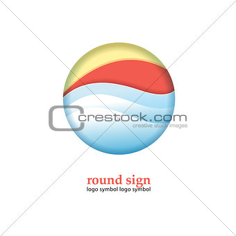 round abstract sign