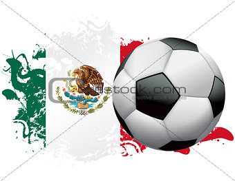Mexico Soccer Grunge Design
