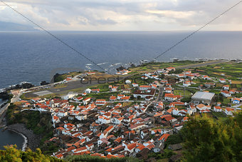 Panorama of the island of Corvo Azores