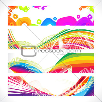 abstract colorful web banner