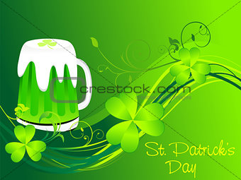 abstract st patrick background