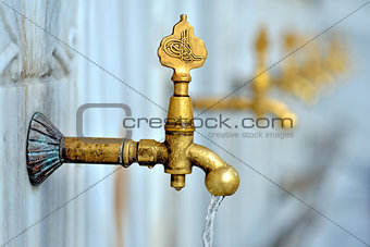 Date of ablution tap made of brass