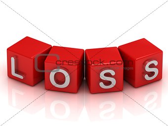 Loss on the red cubes 