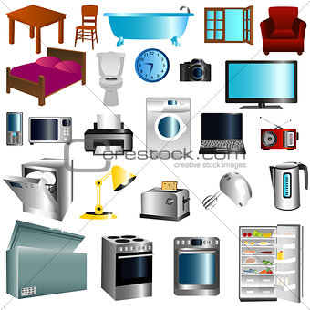 Appliances and furniture