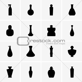 Perfume bottle icons