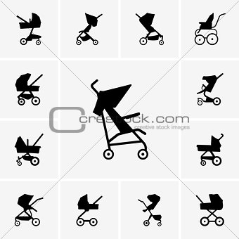 Baby Carriage icons
