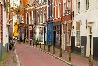 street in old town of Haarlem