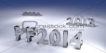 3D Melted Icy Text PF 2014