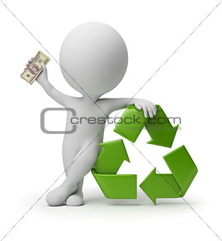 3d small people - payment for recycling