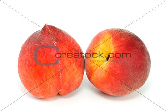 Pair of red peaches