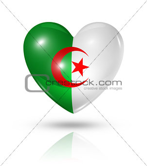 Love Algeria, heart flag icon