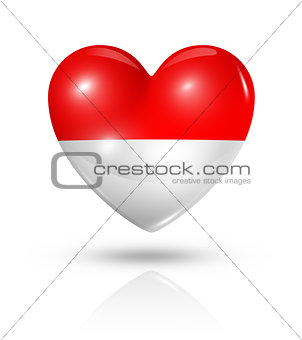 Love Monaco, heart flag icon