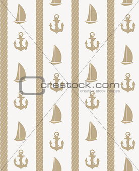 Abstract sea seamless pattern background. Vector illustration