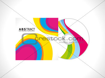 abstract colorful cd cover template
