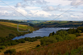 Crai Reservoir in Beacons National Park, South Wales
