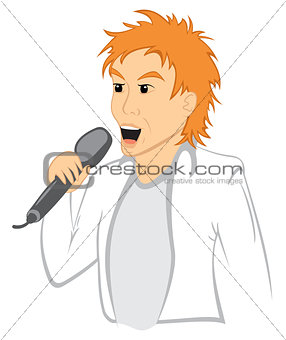 Man with mic