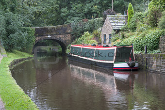 Barge on Huddersfield canal