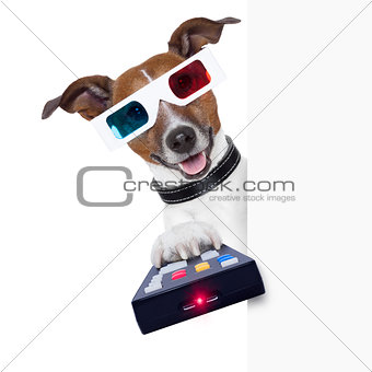 3d glasses movie dog
