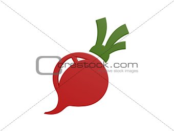 red radish symbol