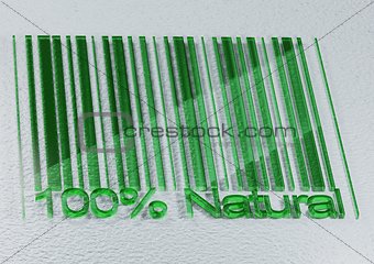 100 percent Natural barcodes