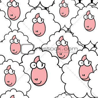 funny sheep pattern