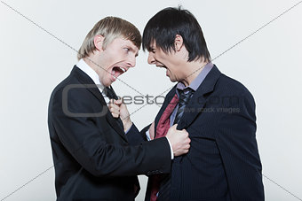 two friends men dispute conflict