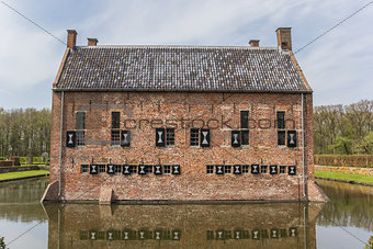 Back view of the old dutch mansion Menkemaborg